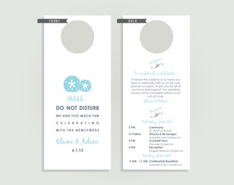 do not disturb starfish wedding door hanger personalized etsy