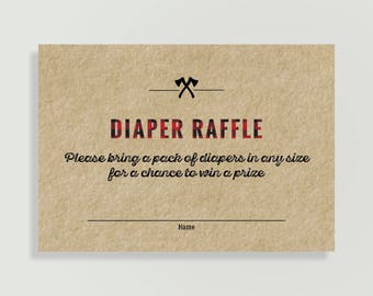 little man diaper raffle ticket printable diy digital files etsy