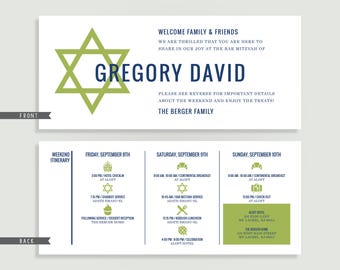 8 Bat Mitzvah Programs Template