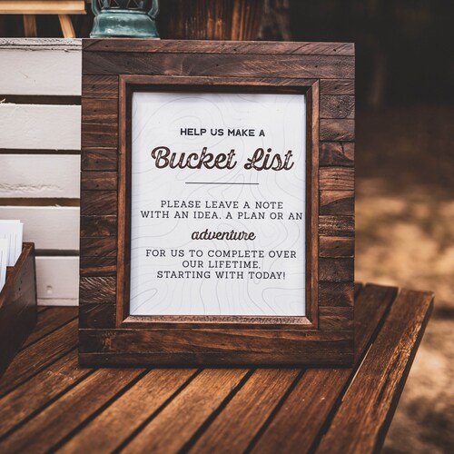 Bucket List Guest Book Guest Book Alternative Adventure Etsy