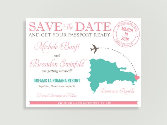 Destination Wedding Save The Date Magnet Available Diy