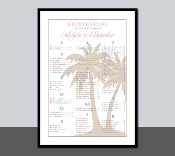 Beach Seating Chart