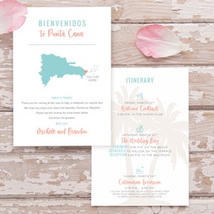 Personalized Wedding Welcome Letter & Itinerary - Floral – Destination  Wedding Details Shop