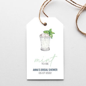 Mint to be Favor Tag - Mint Julep Favors - Kentucky Derby Favor C03-FT-01