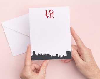 Philly Love Sign Thank You Notes Printed - Philadelphia