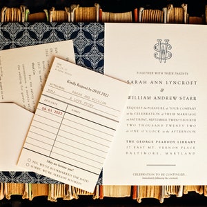 Literary Wedding Invitations Book Wedding Invitation Library Wedding Library Card RSVP Card Catalog A Love Story image 3