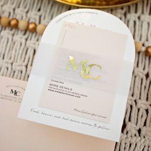 Arch Wedding Invitation Suite: Minimalist Boho Design