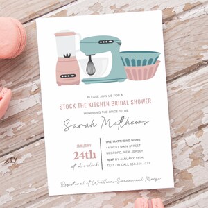 Stock the Kitchen Bridal Shower Invitation Printed - Kitchen Shower - Digital File or Printed