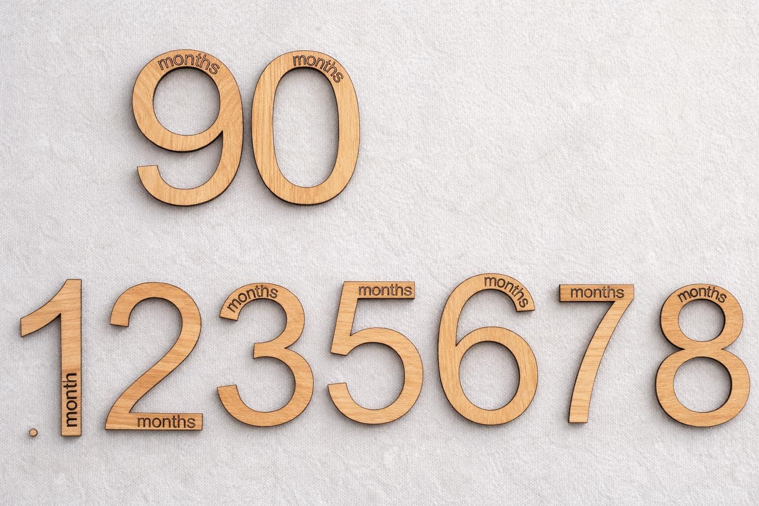 SVG Laser Monthly Milestone Numbers | Glowforge SVG Files | Baby ...
