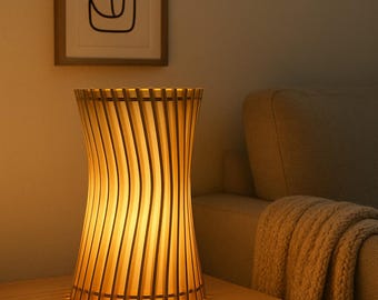 Pantalla de lámpara de hoja cortada a láser, lámpara colgante moderna SVG (descarga digital)