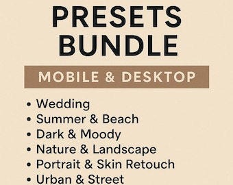 Paquete de más de 2000 ajustes preestablecidos de Lightroom: filtros para móviles y ordenadores (descarga en PDF)