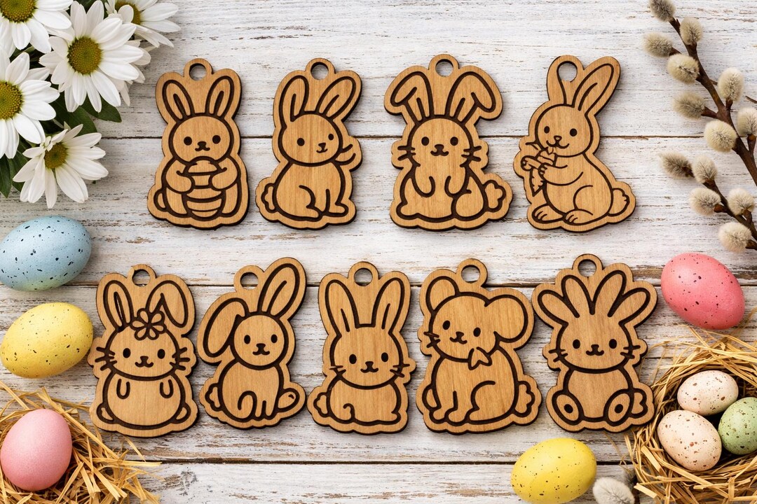 Rabbit SVG Bundle Bunny SVG Bundle Cute Easter Bunny SVG Rabbit Outline ...