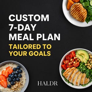 7 Day Custom Meal Plan Tailored to Your Goals | Fat Loss, Muscle Gain, or Balance | Personalized Nutrition Guide | PDF in 2–3 Days