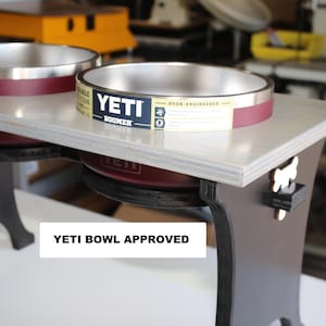 Yeti dog bowl stand, dog bowl stand, elevated dog bowl, Pet bowl, adjustable dog bowl, dog feeder, YETI dog bowls, raised dog bowls, dog