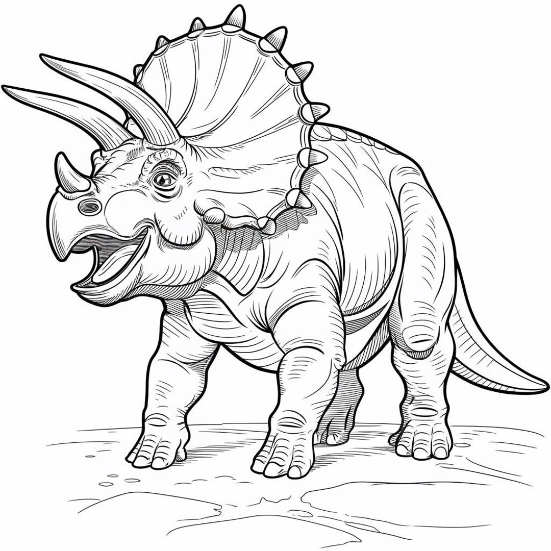 25 New Dinosaur Coloring Pages for Little Explorers Aged 4 and Up - Etsy
