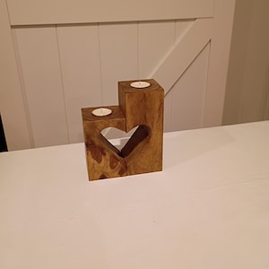 Candle Holder | Wood Candle Holder | Tea Light Candle Holder | Rustic