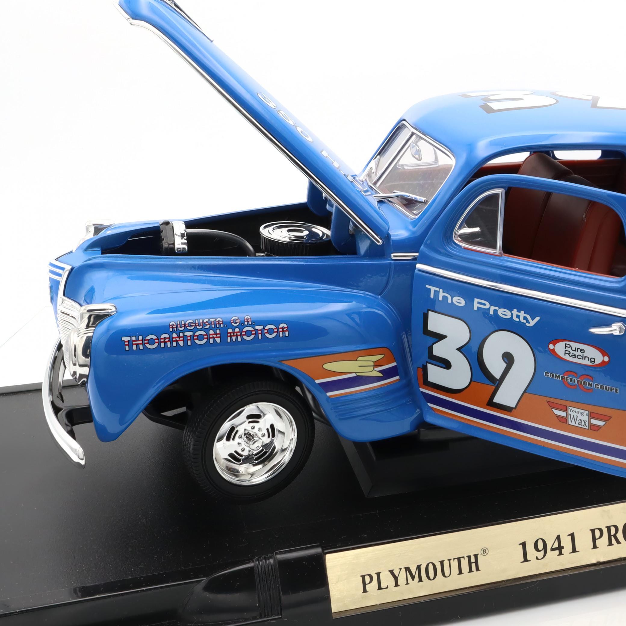 ロードレジェンド 1/18 1941 PLYMOUTH(ブルー) 1941 Plymouth Pro Street Road Signature 1 to 18 Diecast Model Car