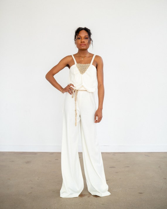70s Jumpsuit / Bellbottom Jumpsuit / Vintage 1970s