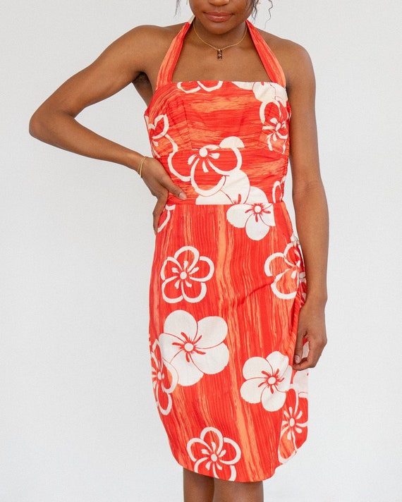 Hawaiian Dress / 50s 60s Tori Richard Sarong Dress