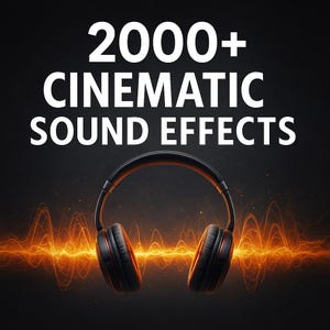 Sounds 2000+ Cinematic Sound Effects for Filmmakers – Drag & Drop, Royalty-Free SFX Library Video Editors more