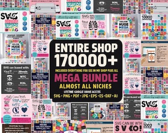 100,000+ Mega SVG & PNG Design Bundle – Lifetime Access, Commercial Use Included High-Quality