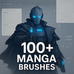 Oltre 100 pennelli per anime e manga per Procreate Ultimate Procreate Brush Pack – Oltre 100 pennelli per anime e manga Pennelli Premium Galaxy Anime