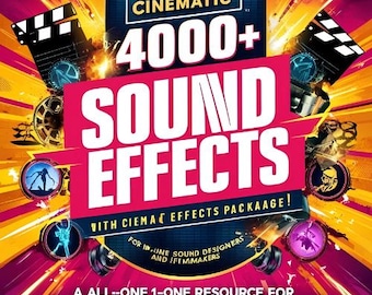 4,000+ Sound Effects | Ultimate SFX Bundle for Film Games & Podcasts | Horror, Ambience  More | Audio Essentials for Video Editing Pro Audio