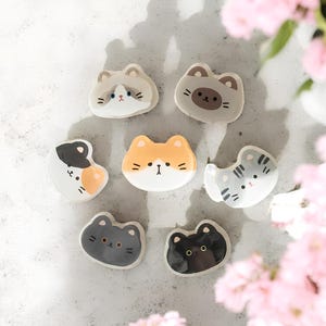 Telefoongreep kat - popsocket - popsocket huisdier - telefoonhouder hars - telefoonstandaard - schattige telefoongreep - telefoonbedel - popsocket Kindle