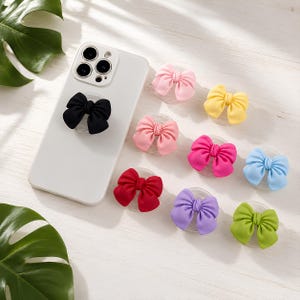 Suporte para celular com laço de borboleta – Suporte fofo para celular em resina