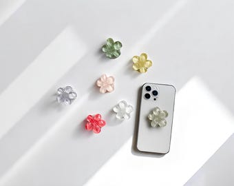 Resin Flower Phone Grip – Floral Phone Holder