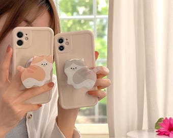 Leuke hars kat telefoongreep - Sleeping Kitty telefoonhouder