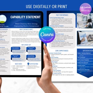 Editable Capability Statement Template: Small Business Marketing (US Letter PDF) image 4
