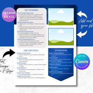 Editable Capability Statement Template: Small Business Marketing (US Letter PDF) image 3