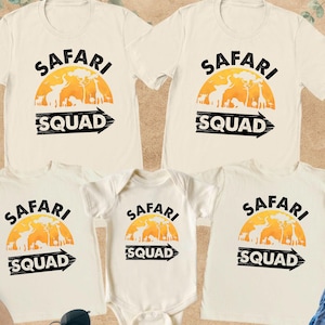 Safari Squad Shirt, Family Safari Vacation Shirt,Matching Safari Gift,Safari Trip Shirt,Africa Safari Shirt,Safari Animal Shirt,Zoo Crew Tee