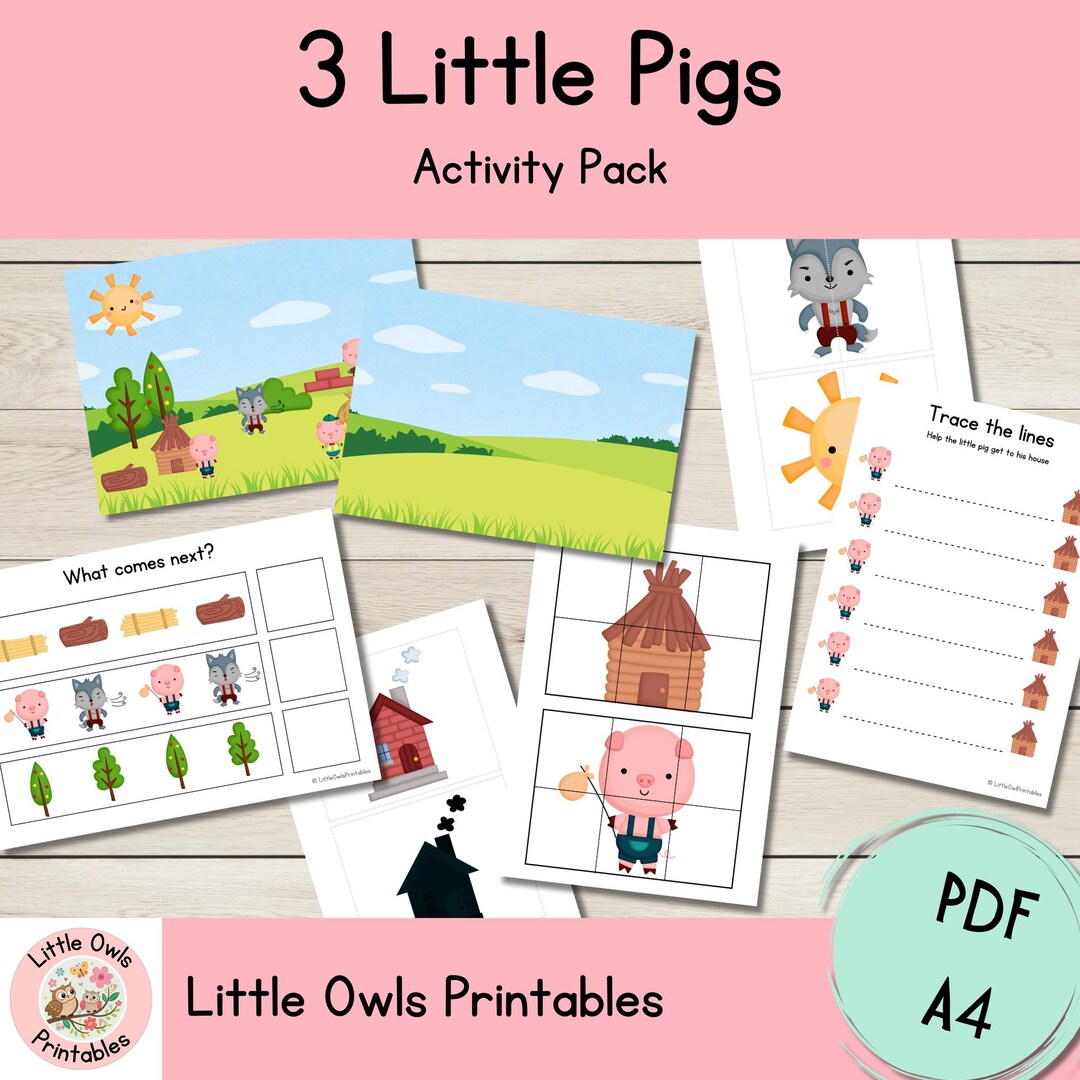 Printable Worksheets, Activity Pack, Kindergarten Preschool Activity