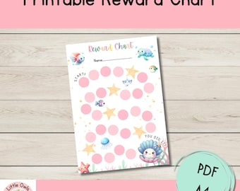 Printable Kids Reward Chart Printable Rainbow Sticker Chart For Kids Training Chart Goals Behavior Chart Toddler Routine Star Chart Potty