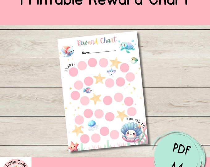 Printable Kids Reward Chart Printable Rainbow Sticker Chart for Kids ...