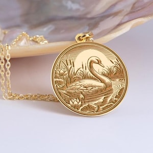 Zilveren zwaanketting, symbool van liefde en genade, romantisch cadeau voor haar, elegante dierensieraden, zwaanhanger, elegant zwaanmedaillon