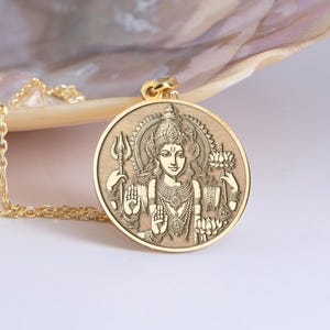 Silver Shiva Necklace, Hindu God Pendant, Mahadev Necklace, Shiva Charm, Silver Hindu Necklace, Gift for Yoga Lover