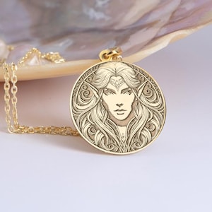 Silver Elf Necklace, Silver Elf Charm, Fairycore Necklace, Unique Elf Necklace, Gift for Fantasy Lovers, Unique Fairy Necklace