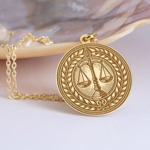 Silver Scales Of Justice Necklace, Lawyer Pendant, Dainty Scale Of Justice Disc Necklace, Justice Jewelry, Libra Justice Medallion