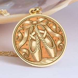 Sterling Silver  Ballerina Shoes Necklace: Ballet Dancer Jewelry