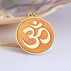 Sterling Silver Om Necklace: Spiritual Yoga Pendant