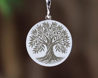 Sterling Silver Olive Tree Necklace: Symbol of Peace