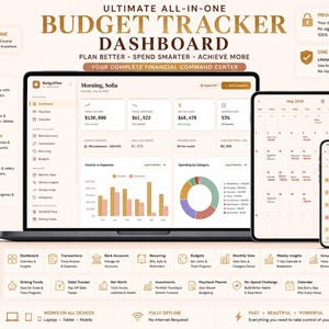Budget Planner Web App | Expense & Income Tracker, Debt Tracker, Sinking Fund, 50/30/20 Rule, Net Worth | HTML Finance Dashboard