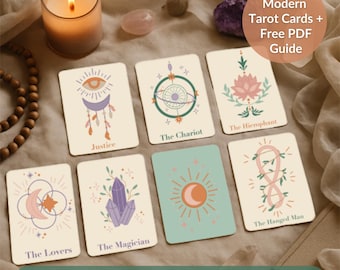 Modernes Hauptarkanes Tarot Kartenspiel: Intuitives Handbuch (Digitaler Download)