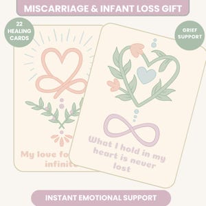 Angel Baby Oracle Affirmation Cards Miscarriage Pregnancy Loss Sympathy Gift Gentle Healing Infant Loss Grieving Mother Memorial Gift