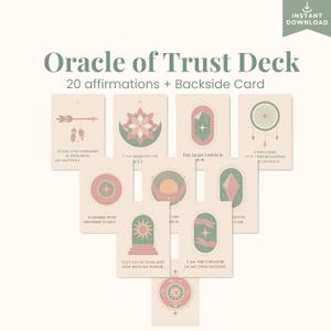 Um Oráculo Boho para Clareza, Rituais e Crescimento Pessoal | 20 Cartas Espirituais para Imprimir | Afirmações Diárias Inspiradas no Tarô | Geometria Sagrada