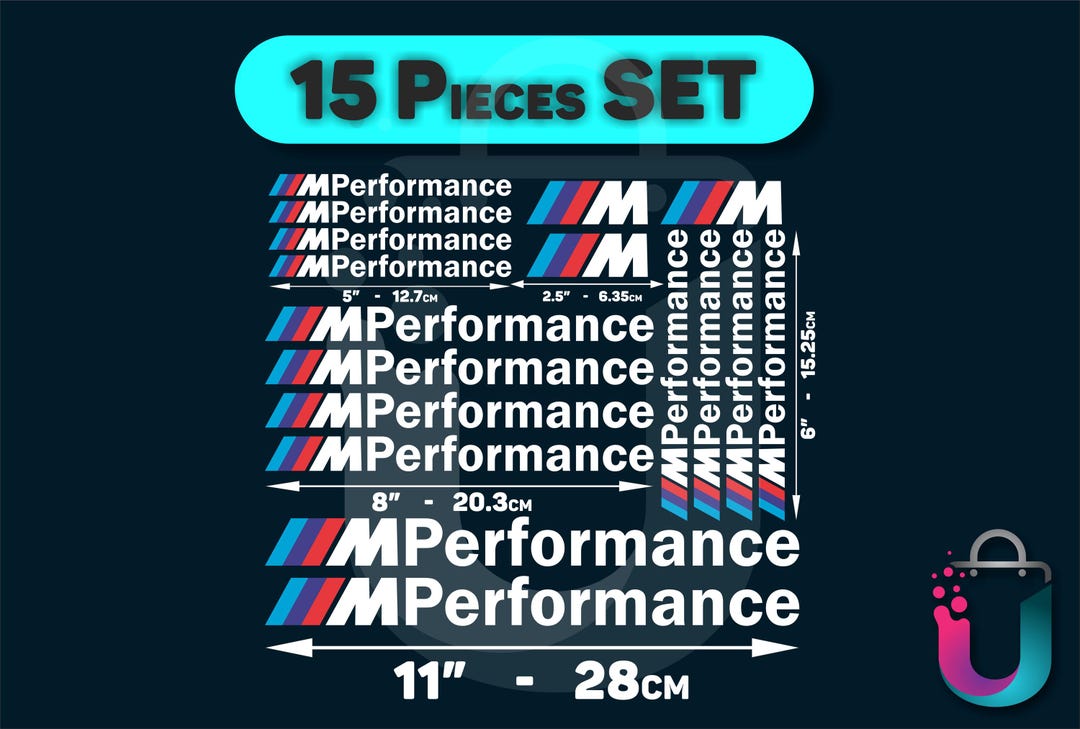 BMW Racing Decals Set of 15 – Premium Vinyl Stickers for Car Body, Hood ...