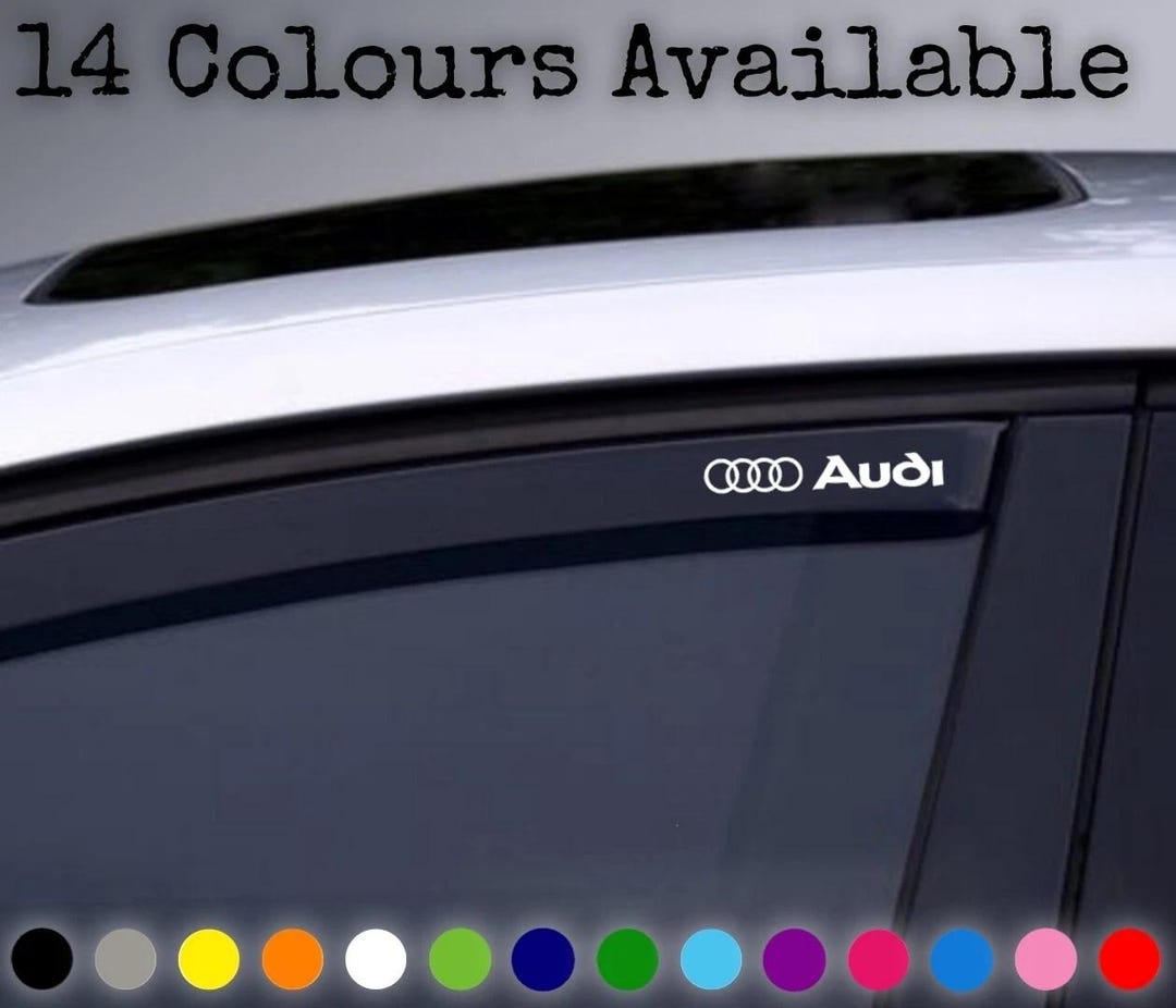 5x AUDI, BMW, Ford St, Toyota, Mazda WIND Deflector Stickers, Car ...